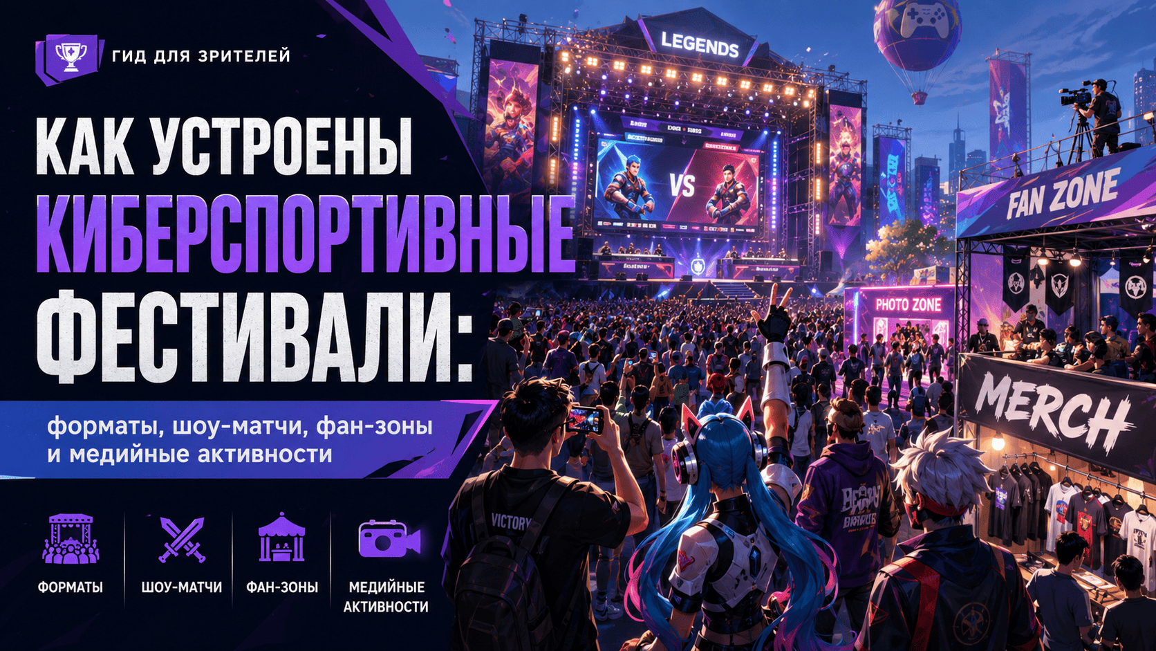 Как устроены киберспортивные фестивали: форматы, шоу-матчи, фан-зоны и медийные активности